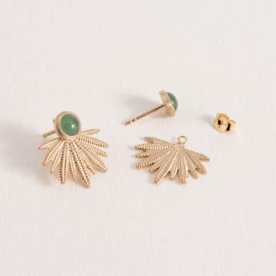 Boucles Gina Aventurine – Image 2