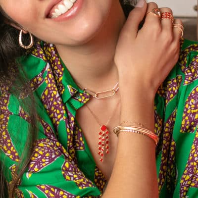 Collier Alba Laque Rouge – Image 2