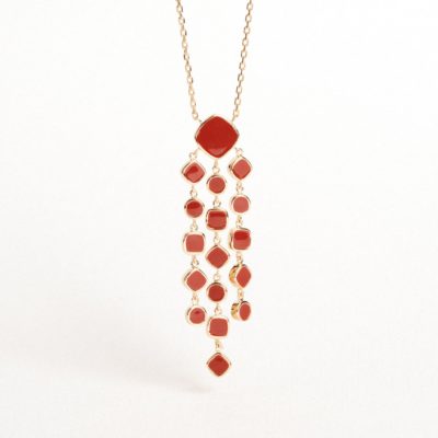 Collier Alba Laque Rouge